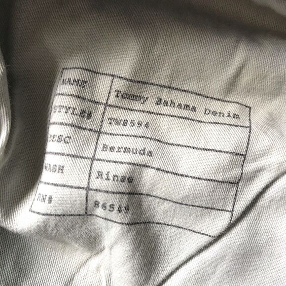 Tommy Bahama Womens Marin Denim Jeans Kickers Bermuda Shorts Size 4 14” Insm EUC - Picture 6 of 11